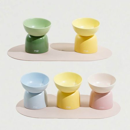 Makesure elegance colour splash elevated cat food bowl