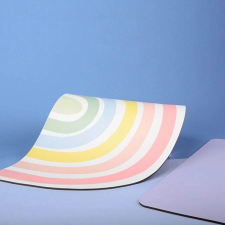 Miaoho rainbow stripes dog & cat food mat